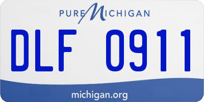 MI license plate DLF0911