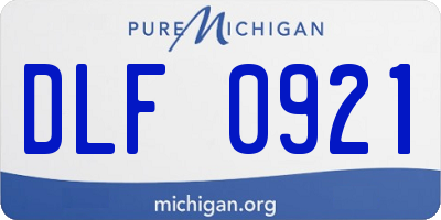 MI license plate DLF0921