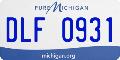 MI license plate DLF0931