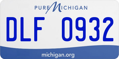 MI license plate DLF0932