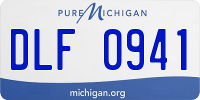 MI license plate DLF0941