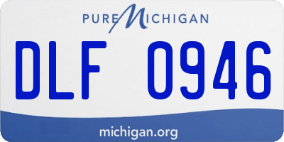 MI license plate DLF0946
