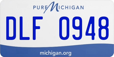 MI license plate DLF0948