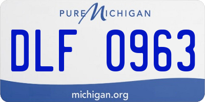 MI license plate DLF0963