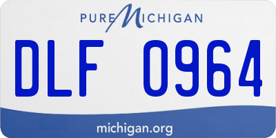 MI license plate DLF0964
