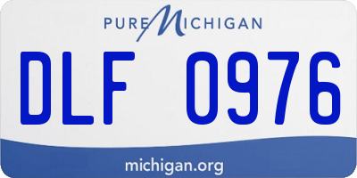 MI license plate DLF0976