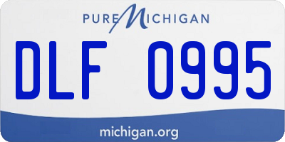 MI license plate DLF0995
