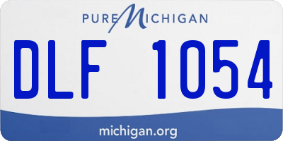 MI license plate DLF1054
