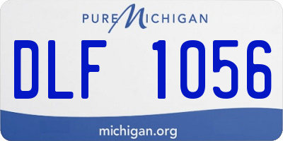 MI license plate DLF1056