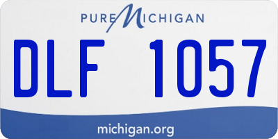 MI license plate DLF1057