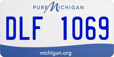 MI license plate DLF1069