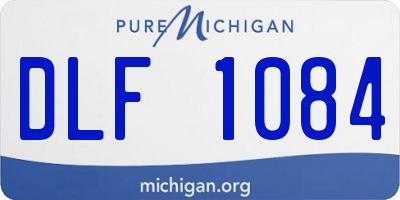 MI license plate DLF1084