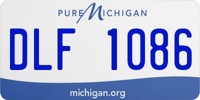 MI license plate DLF1086