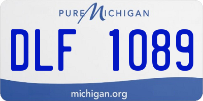 MI license plate DLF1089