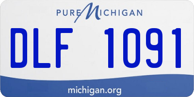 MI license plate DLF1091