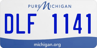 MI license plate DLF1141