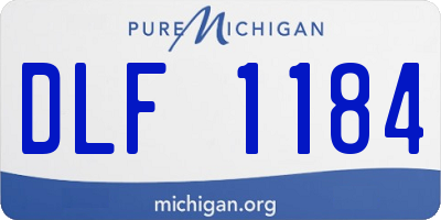 MI license plate DLF1184