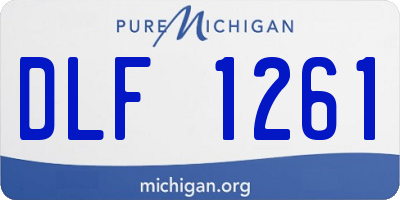 MI license plate DLF1261