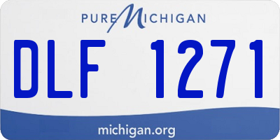 MI license plate DLF1271