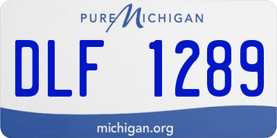 MI license plate DLF1289