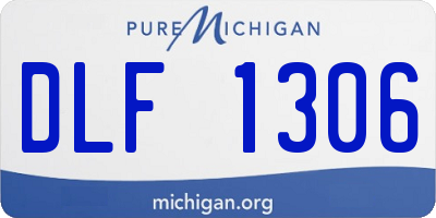 MI license plate DLF1306