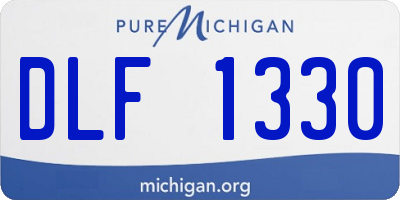 MI license plate DLF1330