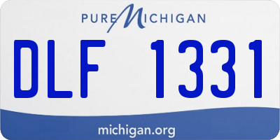 MI license plate DLF1331