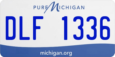 MI license plate DLF1336