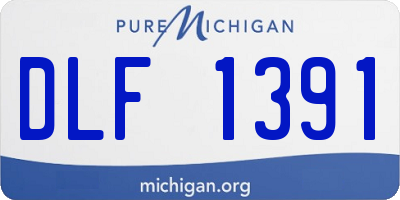 MI license plate DLF1391