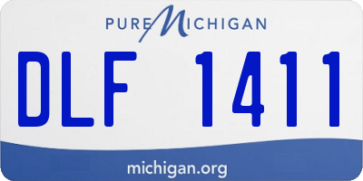 MI license plate DLF1411