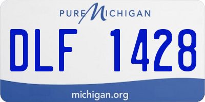 MI license plate DLF1428
