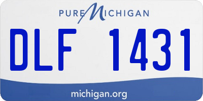MI license plate DLF1431