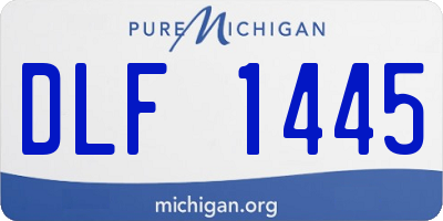 MI license plate DLF1445