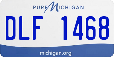MI license plate DLF1468