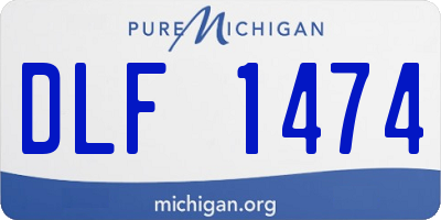 MI license plate DLF1474
