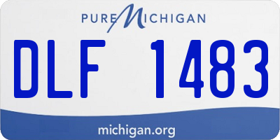 MI license plate DLF1483