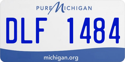 MI license plate DLF1484