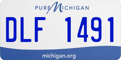 MI license plate DLF1491