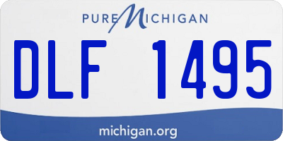 MI license plate DLF1495