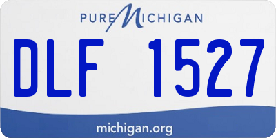 MI license plate DLF1527