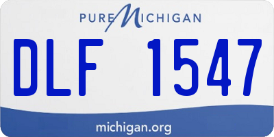 MI license plate DLF1547