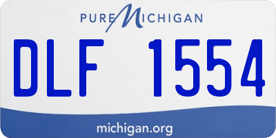 MI license plate DLF1554