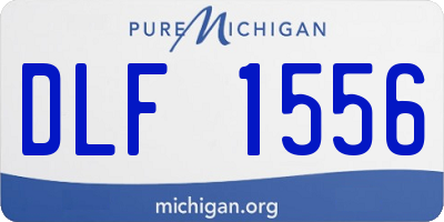 MI license plate DLF1556