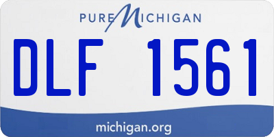 MI license plate DLF1561