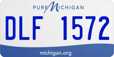 MI license plate DLF1572