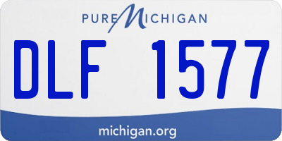 MI license plate DLF1577