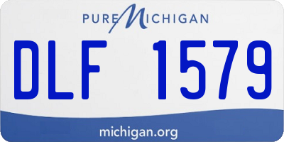 MI license plate DLF1579