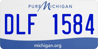 MI license plate DLF1584