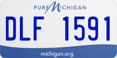 MI license plate DLF1591