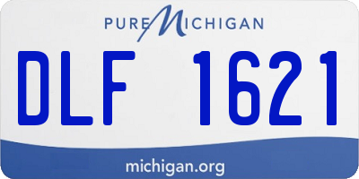 MI license plate DLF1621